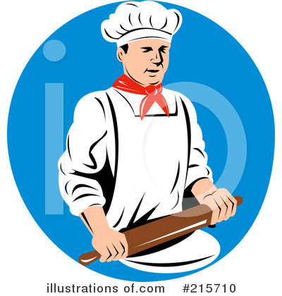 Royalty-Free (RF) Chef Clipart Illustration by patrimonio - Stock Sample #215710
