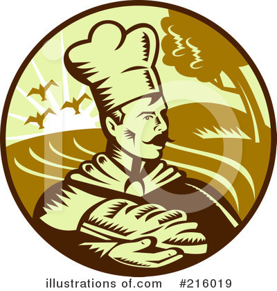 Royalty-Free (RF) Chef Clipart Illustration by patrimonio - Stock Sample #216019