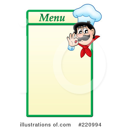 Royalty-Free (RF) Chef Clipart Illustration by visekart - Stock Sample #220994