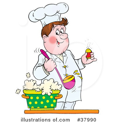 Royalty-Free (RF) Chef Clipart Illustration by Alex Bannykh - Stock Sample #37990