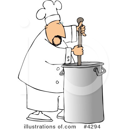 Royalty-Free (RF) Chef Clipart Illustration by djart - Stock Sample #4294