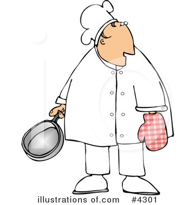 Royalty-Free (RF) Chef Clipart Illustration by djart - Stock Sample #4301