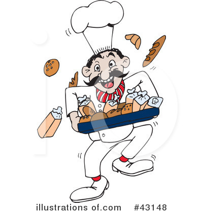 Royalty-Free (RF) Chef Clipart Illustration by Dennis Holmes Designs - Stock Sample #43148