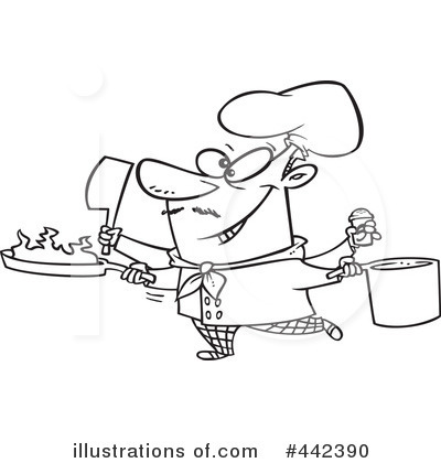 Royalty-Free (RF) Chef Clipart Illustration by toonaday - Stock Sample #442390