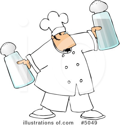 Royalty-Free (RF) Chef Clipart Illustration by djart - Stock Sample #5049