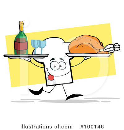 Royalty-Free (RF) Chef Hat Clipart Illustration by Hit Toon - Stock Sample #100146