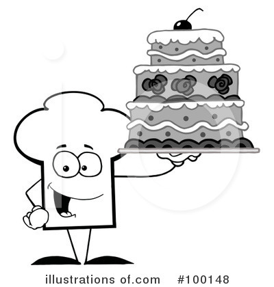 Royalty-Free (RF) Chef Hat Clipart Illustration by Hit Toon - Stock Sample #100148