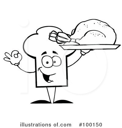 Royalty-Free (RF) Chef Hat Clipart Illustration by Hit Toon - Stock Sample #100150