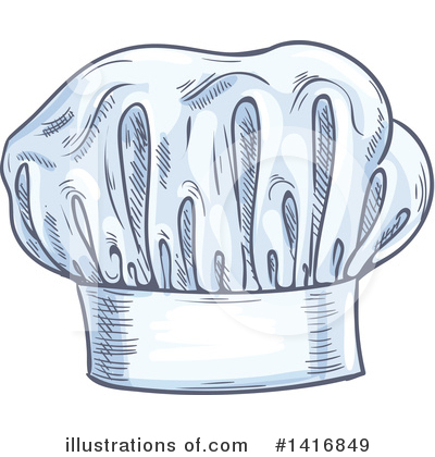 Royalty-Free (RF) Chef Hat Clipart Illustration by Vector Tradition SM - Stock Sample #1416849