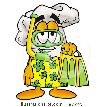 Royalty-Free (RF) Chef Hat Clipart Illustration by Mascot Junction - Stock Sample #7743