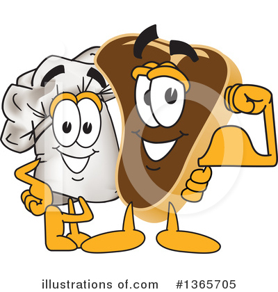 Royalty-Free (RF) Chef Hat Mascot Clipart Illustration by Mascot Junction - Stock Sample #1365705