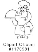 Chef Pig Clipart #1170981 by Hit Toon