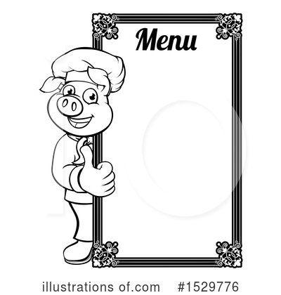 Royalty-Free (RF) Chef Pig Clipart Illustration by AtStockIllustration - Stock Sample #1529776