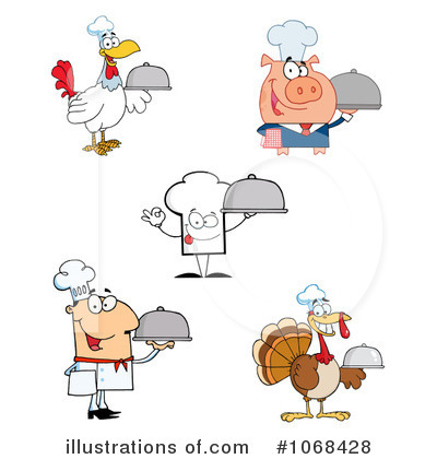 Royalty-Free (RF) Chefs Clipart Illustration by Hit Toon - Stock Sample #1068428