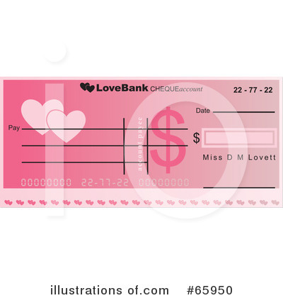Royalty-Free (RF) Cheque Clipart Illustration by Prawny - Stock Sample #65950