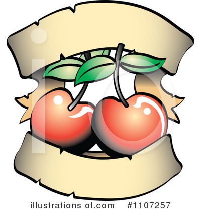 Royalty-Free (RF) Cherries Clipart Illustration by Andy Nortnik - Stock Sample #1107257