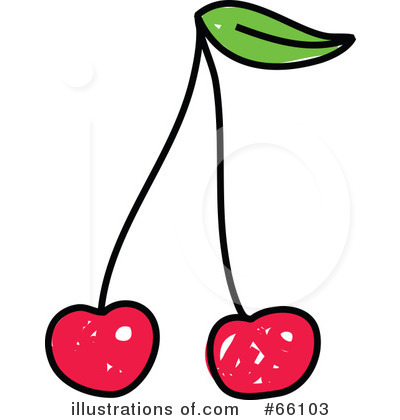 Royalty-Free (RF) Cherries Clipart Illustration by Prawny - Stock Sample #66103