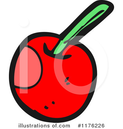 Royalty-Free (RF) Cherry Clipart Illustration by lineartestpilot - Stock Sample #1176226