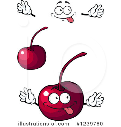 Royalty-Free (RF) Cherry Clipart Illustration by Vector Tradition SM - Stock Sample #1239780