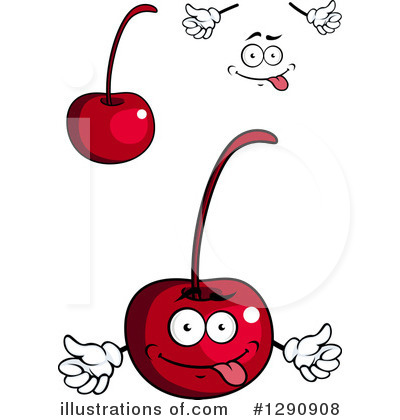 Royalty-Free (RF) Cherry Clipart Illustration by Vector Tradition SM - Stock Sample #1290908