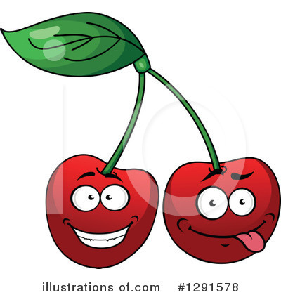 Royalty-Free (RF) Cherry Clipart Illustration by Vector Tradition SM - Stock Sample #1291578