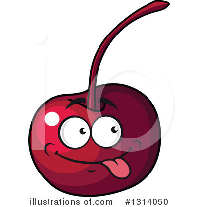 Royalty-Free (RF) Cherry Clipart Illustration by Vector Tradition SM - Stock Sample #1314050