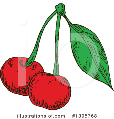 Royalty-Free (RF) Cherry Clipart Illustration by Vector Tradition SM - Stock Sample #1395768