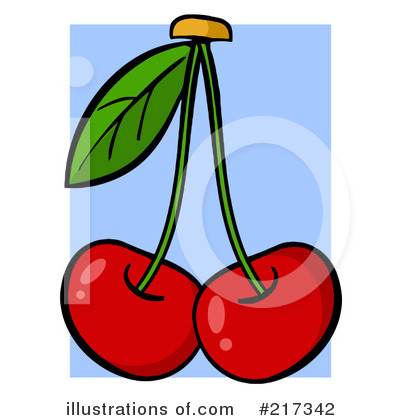 Royalty-Free (RF) Cherry Clipart Illustration by Hit Toon - Stock Sample #217342