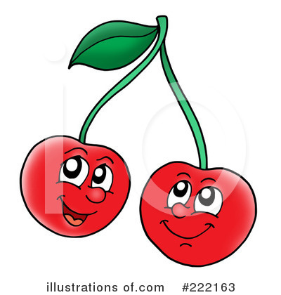 Royalty-Free (RF) Cherry Clipart Illustration by visekart - Stock Sample #222163