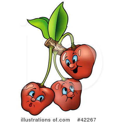 Royalty-Free (RF) Cherry Clipart Illustration by dero - Stock Sample #42267