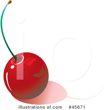 Royalty-Free (RF) Cherry Clipart Illustration by pauloribau - Stock Sample #45671