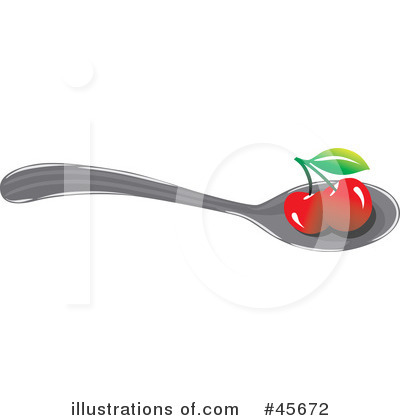 Royalty-Free (RF) Cherry Clipart Illustration by pauloribau - Stock Sample #45672