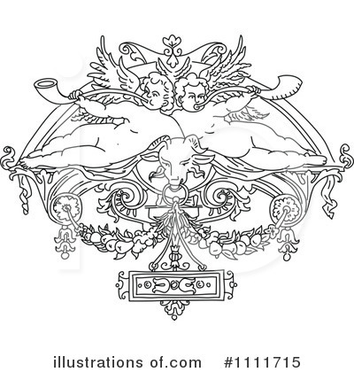 Royalty-Free (RF) Cherub Clipart Illustration by Prawny Vintage - Stock Sample #1111715