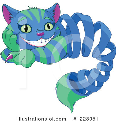 Royalty-Free (RF) Cheshire Cat Clipart Illustration by Pushkin - Stock Sample #1228051