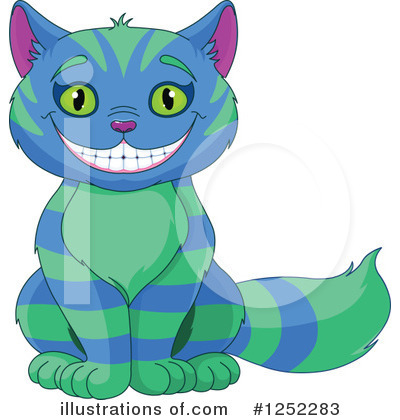 Royalty-Free (RF) Cheshire Cat Clipart Illustration by Pushkin - Stock Sample #1252283