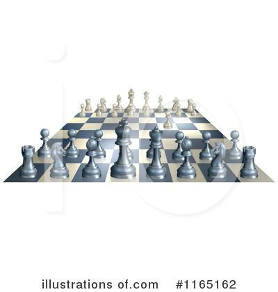 Chess Board Clipart #1165162 by AtStockIllustration