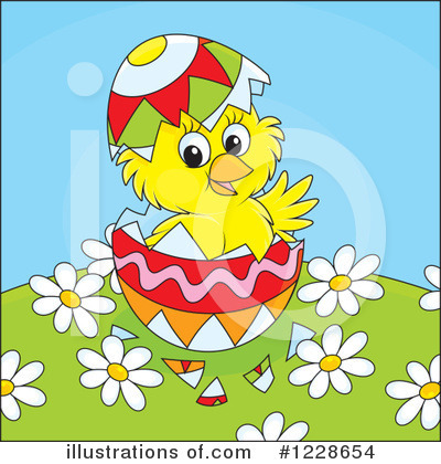 Royalty-Free (RF) Chick Clipart Illustration by Alex Bannykh - Stock Sample #1228654