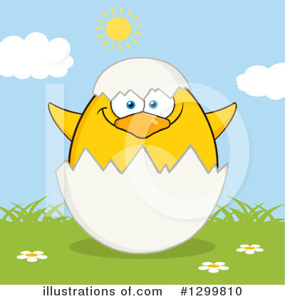 Royalty-Free (RF) Chick Clipart Illustration by Hit Toon - Stock Sample #1299810