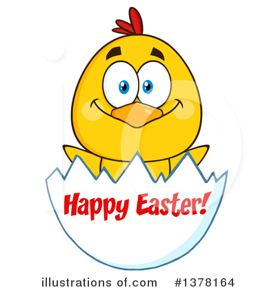 Easter Chick Clipart #1378164 by Hit Toon
