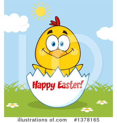 Easter Chick Clipart #1378165 by Hit Toon