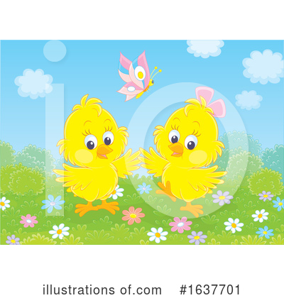 Royalty-Free (RF) Chick Clipart Illustration by Alex Bannykh - Stock Sample #1637701
