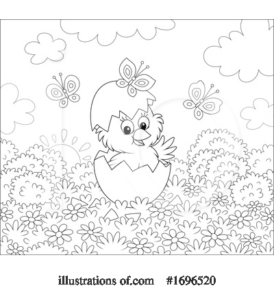 Royalty-Free (RF) Chick Clipart Illustration by Alex Bannykh - Stock Sample #1696520
