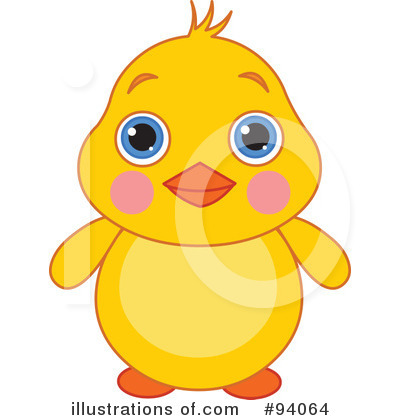 Royalty-Free (RF) Chick Clipart Illustration by Pushkin - Stock Sample #94064