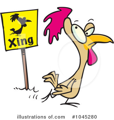 Royalty-Free (RF) Chicken Clipart Illustration by toonaday - Stock Sample #1045280