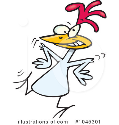 Royalty-Free (RF) Chicken Clipart Illustration by toonaday - Stock Sample #1045301