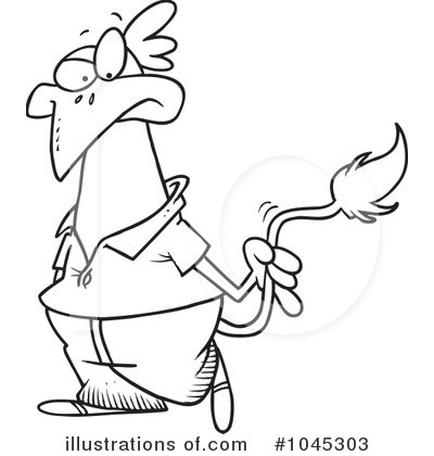 Royalty-Free (RF) Chicken Clipart Illustration by toonaday - Stock Sample #1045303