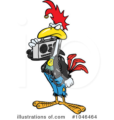 Royalty-Free (RF) Chicken Clipart Illustration by toonaday - Stock Sample #1046464