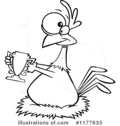 Royalty-Free (RF) Chicken Clipart Illustration by toonaday - Stock Sample #1177633