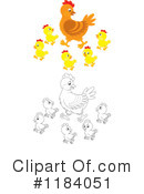 Chicken Clipart #1184051 by Alex Bannykh