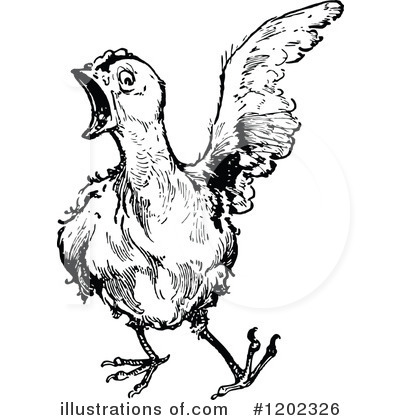 Royalty-Free (RF) Chicken Clipart Illustration by Prawny Vintage - Stock Sample #1202326